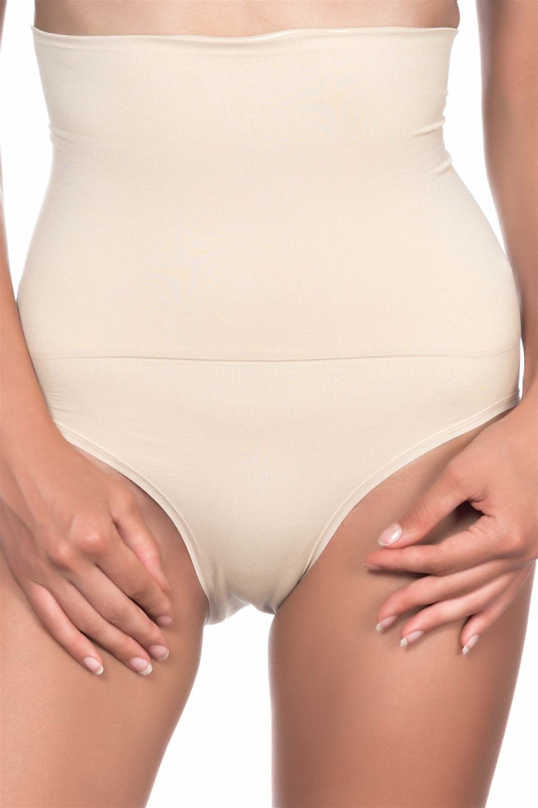  2009 Dikişsiz Yüksek Bel Double Slip Lohusa Korse - Lohussa