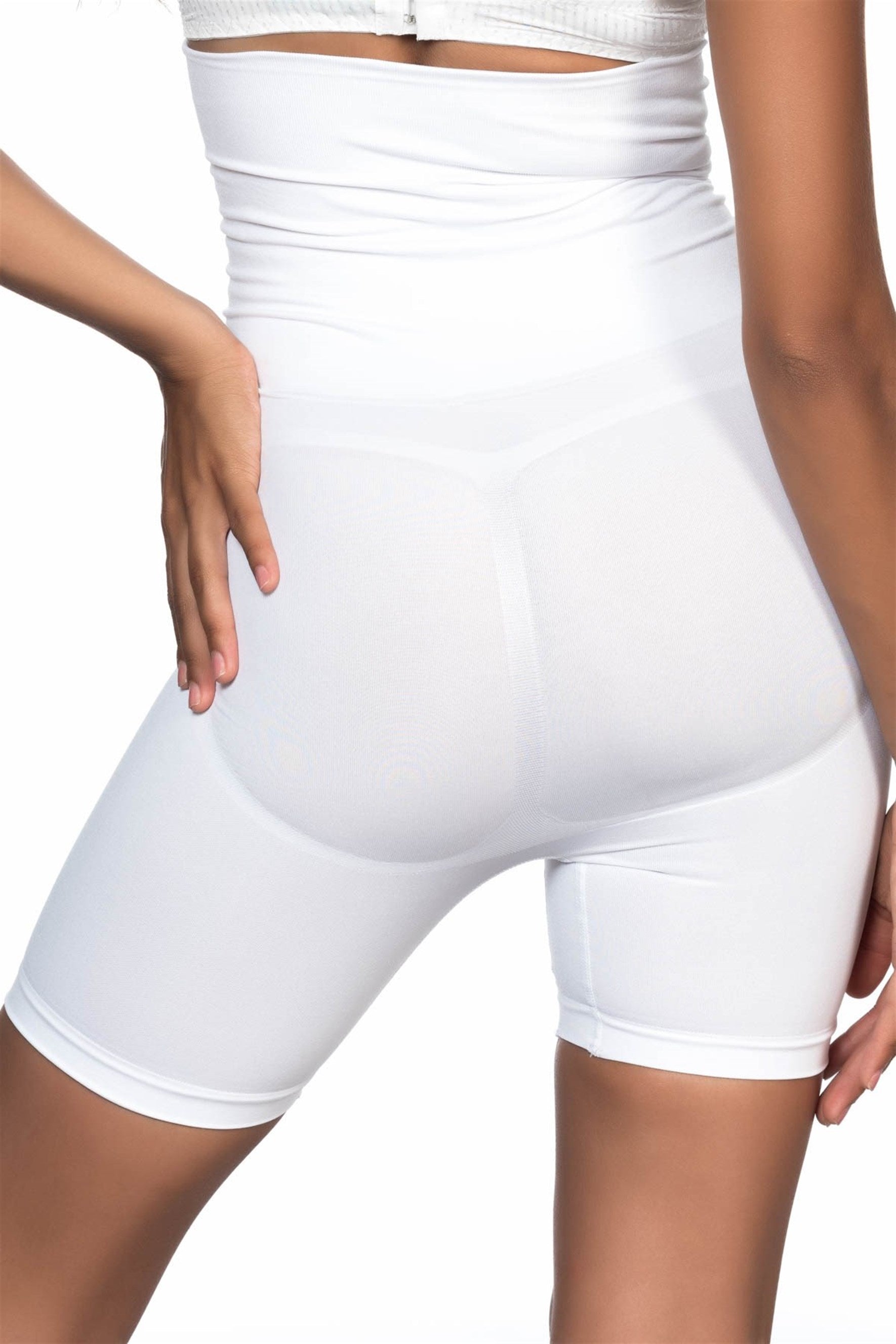  2014 Dikişsiz Yüksek Bel Double Boxer Lohusa Korse - Lohussa