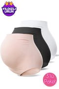 3'lü Paket Toparlayıcı Hamile Slip Külot - 5210